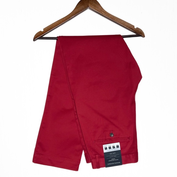 Banana Republic Other - NWT Banana Republic Mens Wrinkle Resistant Red Slim Straight Chino Pants 32x32